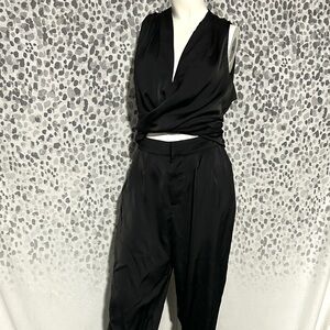 DO+BE Elegant Black Wrap Jumpsuit